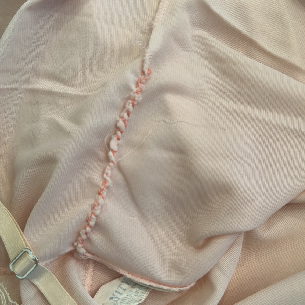 Vanity Fair vintage chemise slip size 38. Pink lace - Picture 7 of 9
